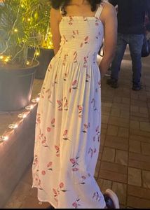 White Floral Maxi Dress
