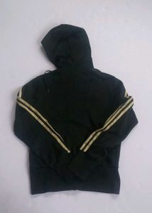 Adidas Black &amp; Gold Zip Hoodie