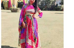 Vibrant Patchwork Kurta Set with Dupatta