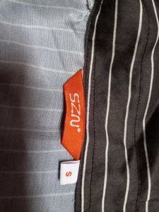 Striped Button-Up Shirt