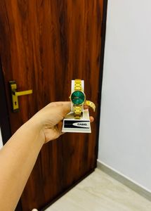 Casio Women's Gold Watch - Green Dial Women watchs
