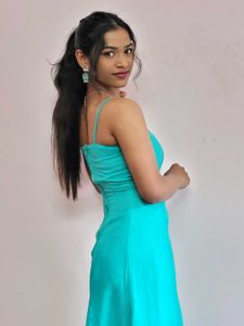 Elegant Teal Off-Shoulder Gown