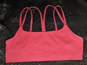 Maroon Sports Bra with Criss-Cross Straps