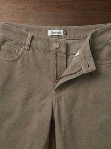 Corduroy Pleated Wide Leg Pants
