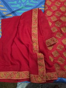 Red Ethnic Kurta Set with Dupatta