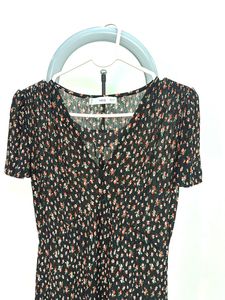 Chic Floral Print Maxi Dress