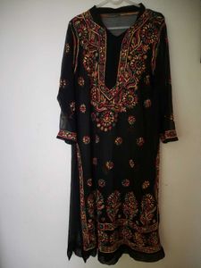 lucknowi kurti long beautifull