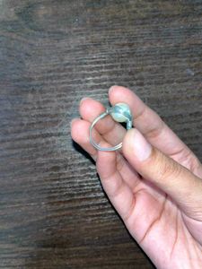 Elegant Pearl Wire Wrapped Ring