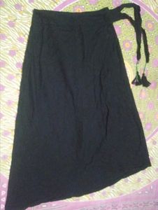 Black Wrap Around Skirt
