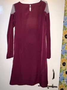 Knee Length Beautiful Solid Dress Unused