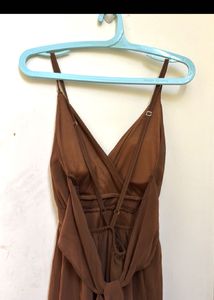 Brown  Dress