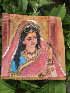 Handcrafted Indian Goddess Painting