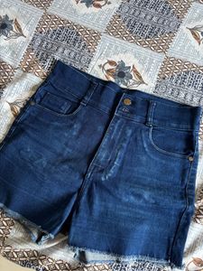 High Waisted Denim Shorts