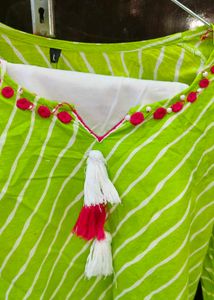 Striped Green Kurta
