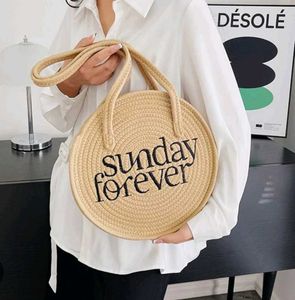 Sunday Forever  Jute Handbag