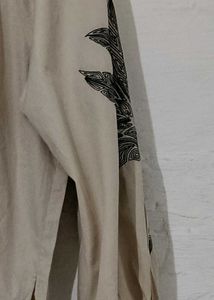 Boho Embroidered Cotton Tunic Top