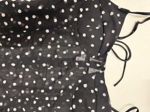 Polka Dot Sheer Blouse