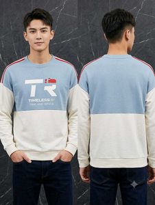Men's Color Block Crewneck Sweatshirt