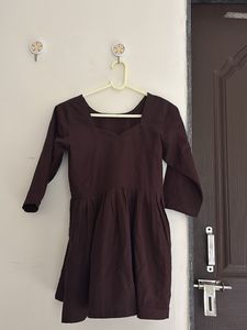 Chic Brown A-Line top