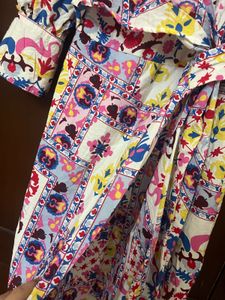 Bohemian Print Wrap Dress