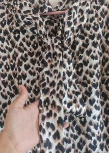 leopard print y2k tie top