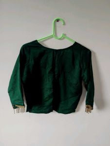 Elegant Emerald Green Blouse