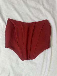 Red Corset Style Top
