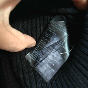H&amp;M Rib-knit sweetheart neck top