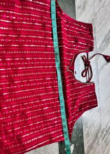 Sparkling Red Kurta Set