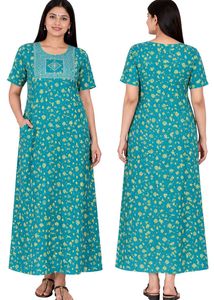 New Comfortable Floral Print Nightgown