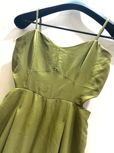 Olive Side Cut Stylish Jumpsuit