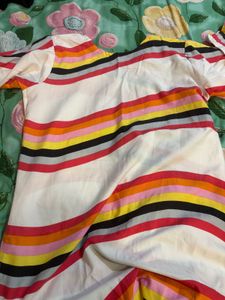 Vibrant Striped Kurta Set