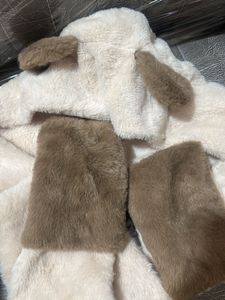 Cute Bear Hood Scarf Set