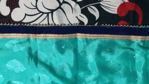 Sea Green Embellished Saree