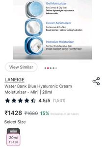 Laneige Water Bank Blue Hyaluronic Cream