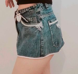 Cute Denim Mini Skirt