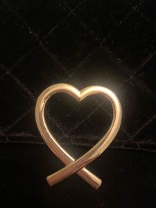 H&amp;M Chic Black Velvet Heart Sling Bag