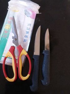 Kitchen Knife and multipupose Scissor Set