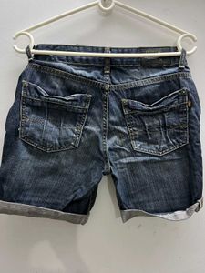 Classic Denim Bermuda Shorts
