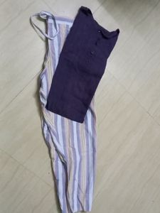 Khadi Cotton Kurta With Pant