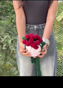 Crochet Rose Bouquet