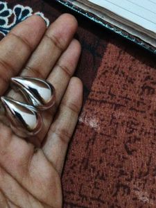 Silver Tone Hoop Earrings