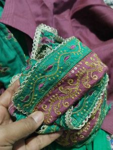 Emerald Green Kurta with Embroidery