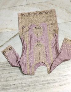 Embroidered Silk Kurta Set