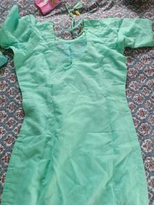 Mint Green Embroidered Kurta Set with Dupatta