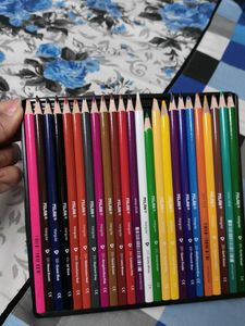 OM Mandala Adult Colouring Book &amp; Milan 24 colour