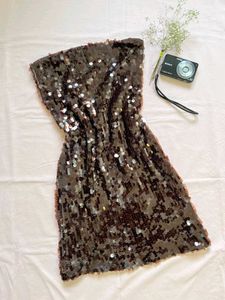 Sparkling Sequin Strapless Dress