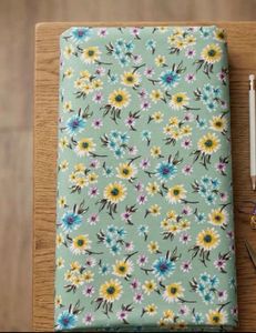 👉@sale Light Green Floral Print Fabric
