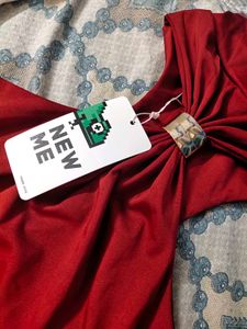 Elegant Red Halter Neck Maxi Dress