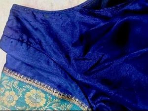 Blue pure mysore silk Blouse
